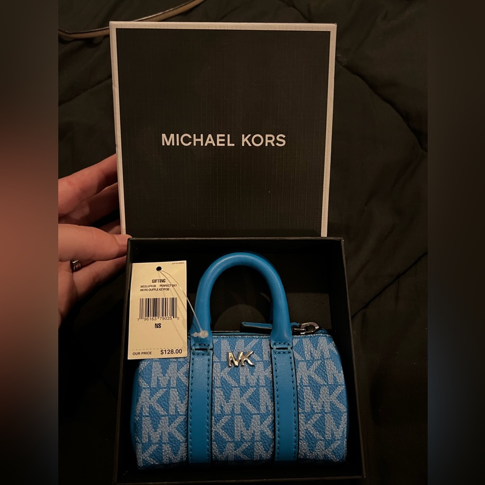 Michael kors keychain duffle bag
